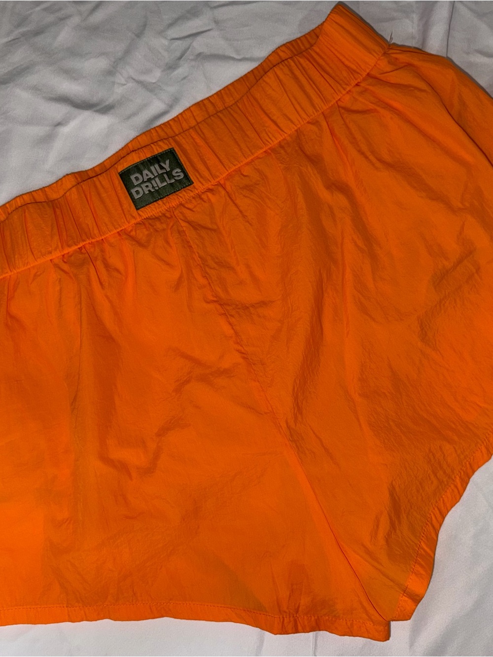 Daily Drills Women's Bright Orange Bounce Shorts Athletic